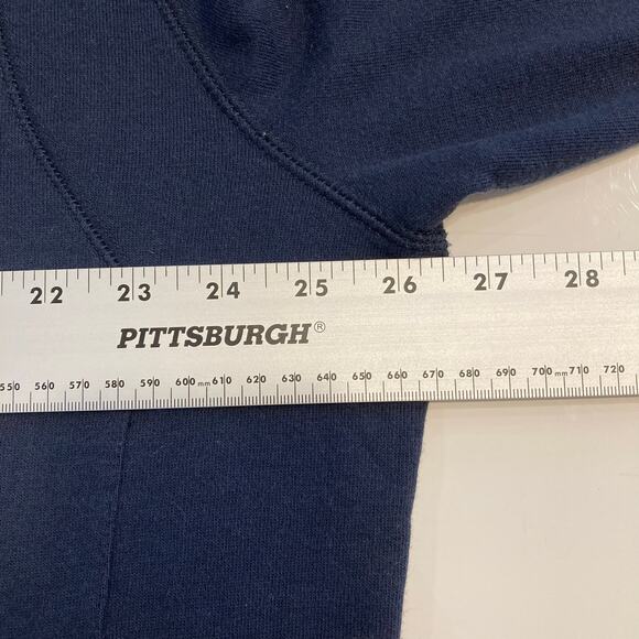 NWOT FRENCH CONNECTION Sweatshirt Track Jacket XL Navy Graphic-Art-London Zip - Picture 7 of 9